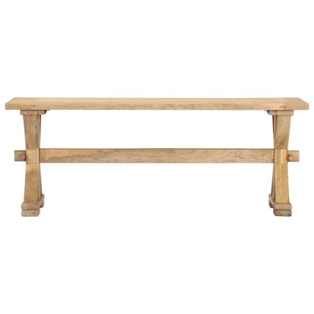 vidaXL Banco de recibidor madera maciza de mango 120x35x45 cm