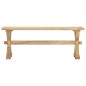 vidaXL Banco de recibidor madera maciza de mango 120x35x45 cm vidaXL Banco de recibidor madera maciza de mango 120x35x45 cm