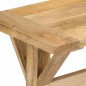 vidaXL Banco de recibidor madera maciza de mango 120x35x45 cm vidaXL Banco de recibidor madera maciza de mango 120x35x45 cm