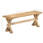 vidaXL Banco de recibidor madera maciza de mango 120x35x45 cm vidaXL Banco de recibidor madera maciza de mango 120x35x45 cm