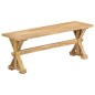 vidaXL Banco de recibidor madera maciza de mango 120x35x45 cm vidaXL Banco de recibidor madera maciza de mango 120x35x45 cm