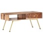 vidaXL Mesa de centro de madera maciza de sheesham 95x50x42 cm vidaXL Mesa de centro de madera maciza de sheesham 95x50x42 cm