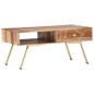vidaXL Mesa de centro de madera maciza de sheesham 95x50x42 cm vidaXL Mesa de centro de madera maciza de sheesham 95x50x42 cm