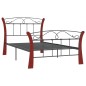 vidaXL Estructura de cama de metal negro 100x200 cm vidaXL Estructura de cama de metal negro 100x200 cm