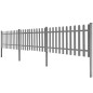vidaXL Valla de jardín con postes 3 piezas WPC 600x80 cm vidaXL Valla de jardín con postes 3 piezas WPC 600x80 cm