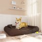vidaXL Cojín para perros con almohadas tela oxford marrón 115x100x20cm vidaXL Cojín para perros con almohadas tela oxford marrón 115x100x20cm