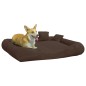 vidaXL Cojín para perros con almohadas tela oxford marrón 115x100x20cm vidaXL Cojín para perros con almohadas tela oxford marrón 115x100x20cm