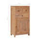 vidaXL Aparador de madera maciza de teca 50x30x90 cm vidaXL Aparador de madera maciza de teca 50x30x90 cm