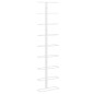 vidaXL Botellero de pared para 9 botellas hierro blanco vidaXL Botellero de pared para 9 botellas hierro blanco