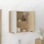 vidaXL Armario de baño con espejo color roble Sonoma 64x20x67 cm vidaXL Armario de baño con espejo color roble Sonoma 64x20x67 cm