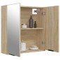 vidaXL Armario de baño con espejo color roble Sonoma 64x20x67 cm vidaXL Armario de baño con espejo color roble Sonoma 64x20x67 cm