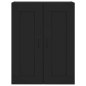vidaXL Aparador alto madera contrachapada negro 69,5x34x180 cm vidaXL Aparador alto madera contrachapada negro 69,5x34x180 cm