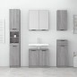 vidaXL Armario de baño con espejo color gris Sonoma 64x20x67 cm vidaXL Armario de baño con espejo color gris Sonoma 64x20x67 cm