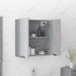 vidaXL Armario de baño con espejo color gris Sonoma 64x20x67 cm vidaXL Armario de baño con espejo color gris Sonoma 64x20x67 cm