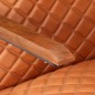 vidaXL Sillón de cuero auténtico marrón claro vidaXL Sillón de cuero auténtico marrón claro
