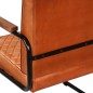 vidaXL Sillón de cuero auténtico marrón claro vidaXL Sillón de cuero auténtico marrón claro