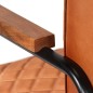 vidaXL Sillón de cuero auténtico marrón claro vidaXL Sillón de cuero auténtico marrón claro
