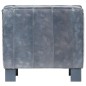 vidaXL Sillón con diseño de cubo cuero auténtico gris vidaXL Sillón con diseño de cubo cuero auténtico gris