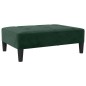vidaXL Taburete de terciopelo verde oscuro 78x56x32 cm
