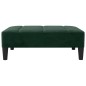 vidaXL Taburete de terciopelo verde oscuro 78x56x32 cm