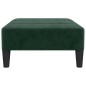 vidaXL Taburete de terciopelo verde oscuro 78x56x32 cm