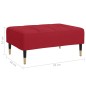 vidaXL Reposapiés de terciopelo rojo vino tinto 78x56x32 cm vidaXL Reposapiés de terciopelo rojo vino tinto 78x56x32 cm