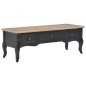 vidaXL Mueble para TV de madera negro 100x35x35 cm