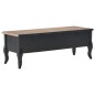 vidaXL Mueble para TV de madera negro 100x35x35 cm