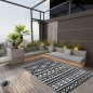 vidaXL Alfombra de exterior PP negra 120x180 cm