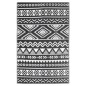 vidaXL Alfombra de exterior PP negra 120x180 cm