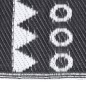 vidaXL Alfombra de exterior PP negra 120x180 cm
