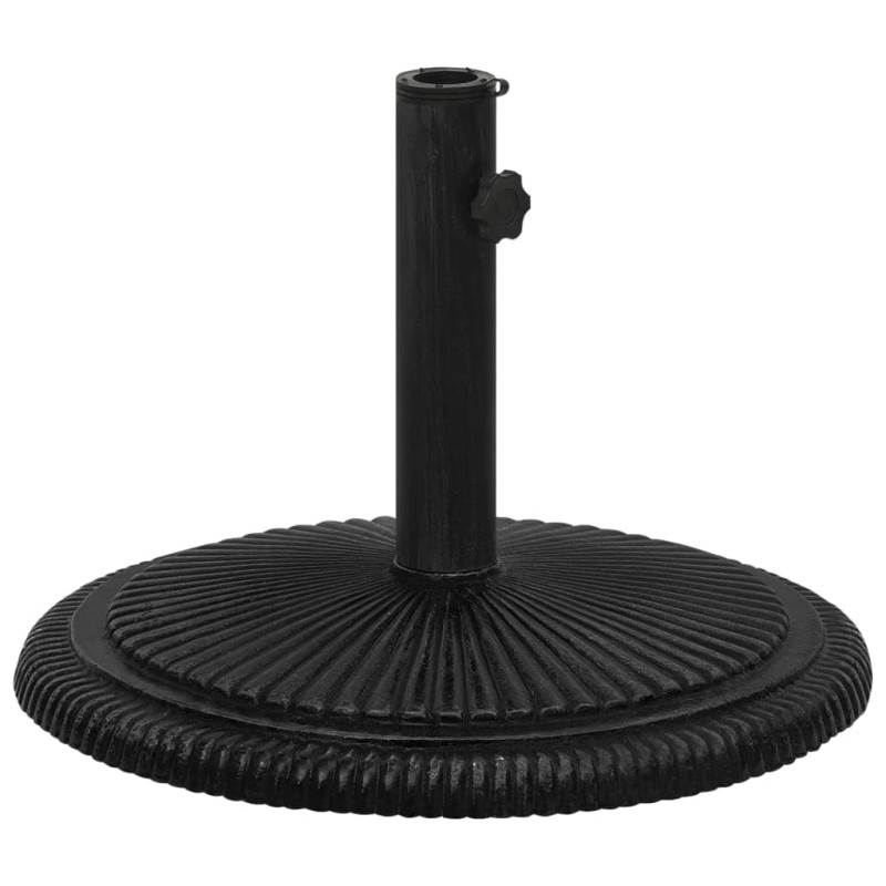 vidaXL Base de sombrilla de hierro fundido negro 45x45x30 cm 