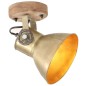 vidaXL Lámparas de pared/techo industrial 2 uds latón 20x25 cm E27 vidaXL Lámparas de pared/techo industrial 2 uds latón 20x25 cm E27