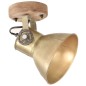 vidaXL Lámparas de pared/techo industrial 2 uds latón 20x25 cm E27 vidaXL Lámparas de pared/techo industrial 2 uds latón 20x25 cm E27