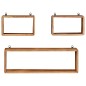 vidaXL Juego de estantes cubo de pared 3 pzas madera maciza de acacia vidaXL Juego de estantes cubo de pared 3 pzas madera maciza de acacia