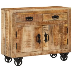 vidaXL Aparador de madera maciza de mango sin tratar 80x30x65 cm