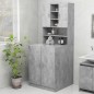 vidaXL Mueble de lavadora gris hormigón vidaXL Mueble de lavadora gris hormigón