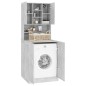 vidaXL Mueble de lavadora gris hormigón vidaXL Mueble de lavadora gris hormigón