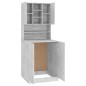 vidaXL Mueble de lavadora gris hormigón vidaXL Mueble de lavadora gris hormigón