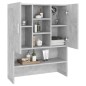vidaXL Mueble de lavadora gris hormigón vidaXL Mueble de lavadora gris hormigón