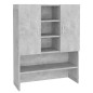 vidaXL Mueble de lavadora gris hormigón vidaXL Mueble de lavadora gris hormigón