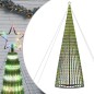 vidaXL Árbol de Navidad cono de luz 1544 LEDs de colores 500 cm vidaXL Árbol de Navidad cono de luz 1544 LEDs de colores 500 cm