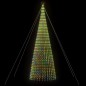 vidaXL Árbol de Navidad cono de luz 1544 LEDs de colores 500 cm vidaXL Árbol de Navidad cono de luz 1544 LEDs de colores 500 cm
