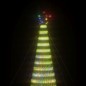 vidaXL Árbol de Navidad cono de luz 1544 LEDs de colores 500 cm vidaXL Árbol de Navidad cono de luz 1544 LEDs de colores 500 cm