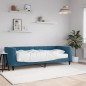vidaXL Sofá cama con colchón terciopelo azul 80x200 cm vidaXL Sofá cama con colchón terciopelo azul 80x200 cm