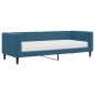 vidaXL Sofá cama con colchón terciopelo azul 80x200 cm vidaXL Sofá cama con colchón terciopelo azul 80x200 cm