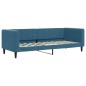 vidaXL Sofá cama con colchón terciopelo azul 80x200 cm vidaXL Sofá cama con colchón terciopelo azul 80x200 cm