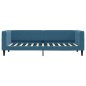 vidaXL Sofá cama con colchón terciopelo azul 80x200 cm vidaXL Sofá cama con colchón terciopelo azul 80x200 cm