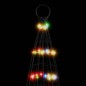 vidaXL Árbol de Navidad en asta de bandera 1534 LED colores 500 cm vidaXL Árbol de Navidad en asta de bandera 1534 LED colores 500 cm