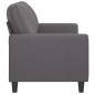 vidaXL Sofá de 2 plazas de cuero sintético gris 120 cm vidaXL Sofá de 2 plazas de cuero sintético gris 120 cm